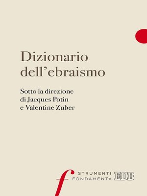 cover image of Dizionario dell'ebraismo